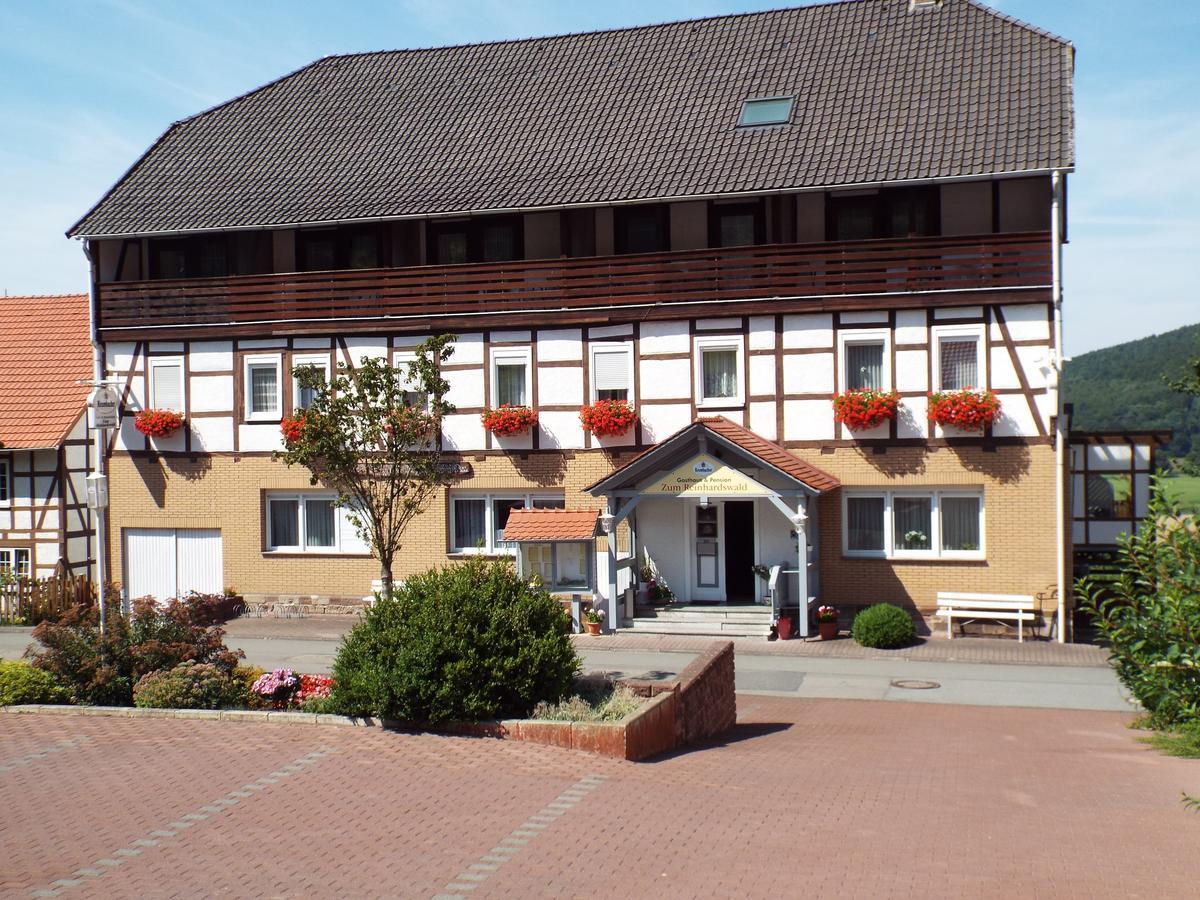 Hotel Garni Zum Reinhardswald Gewissenruh Kültér fotó